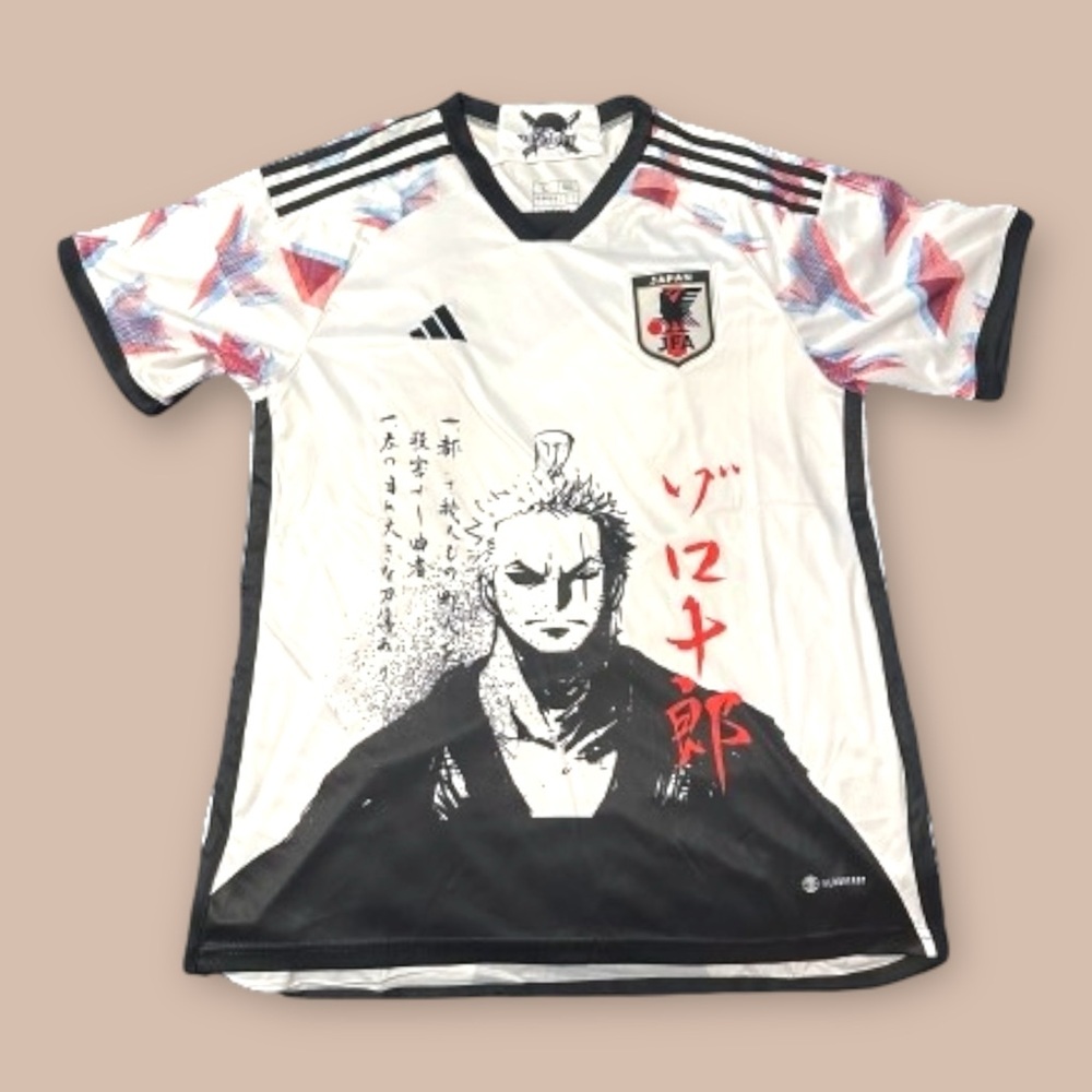Japan special home kit. Zoro One piece anime inspired soccer football jersey.